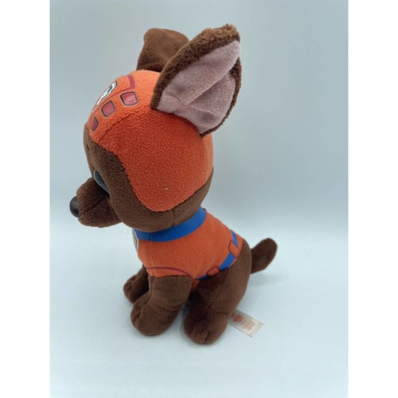 Zuma 6” Paw Patrol Plush Chocolate Lab Water Dog Puppy TY Beanie Boo - Picture 3 of 5